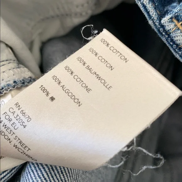 We the Free Romeo Rolled Distressed Blue Jean Shorts Size 30 - Picture 10 of 10